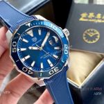 New Replica TAG Heuer Aquaracer 300m QUARTZ Watch Blue Rubber Strap